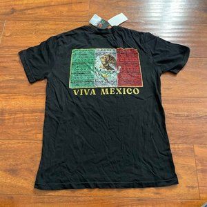 FREEDOM RANCH YOUTH VIVA MEXICO EL GRITO BLACK T-SHIRT SZ MEDIUM M